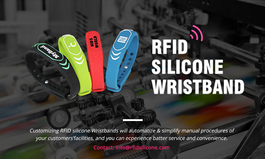 Colorful Silicone Wristband RFID Tag For GYM
