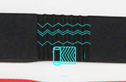 Non-slip RS-AW022 UHF HF LF Silicone RFID Bracelets For Events