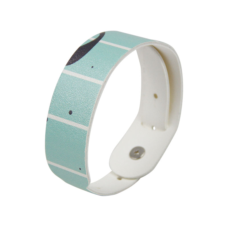 Customized MIFARE Classic® 1K PU Leather Printed Wristbands