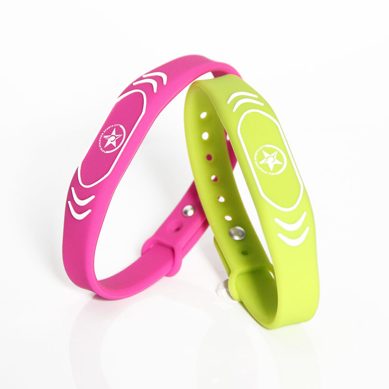 Adjustable Passive Silicone RFID Wristband Access Control Function