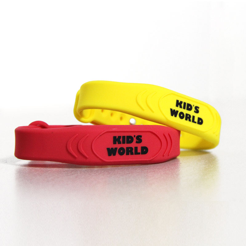 Waterproof RFID Bracelet Adjustable Silicone Wristband For Kids