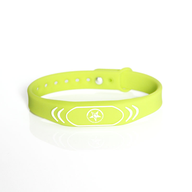 Adjustable Passive Silicone RFID Wristband Access Control Function