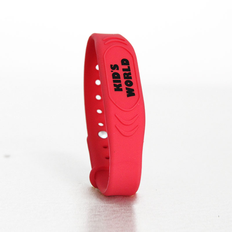 Waterproof RFID Bracelet Adjustable Silicone Wristband For Kids