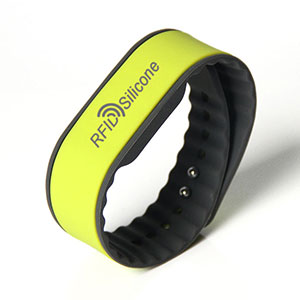 Two-color Silicone Bracelets Adjustable NFC Wristbands For Events