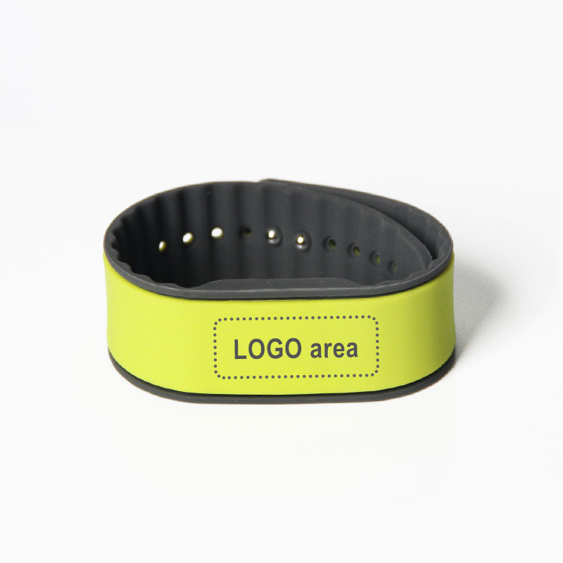 Two-color Silicone Bracelets Adjustable NFC Wristbands For Events