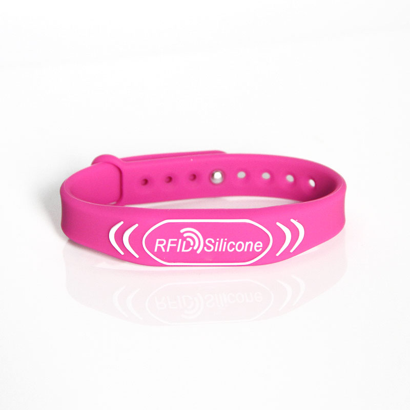 Waterproof NFC 13.56 MHz RFID Wristband With Embossed Logo