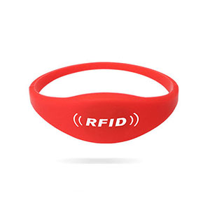 Durable Closed Style F08 Chip RFID Silicone Wristbands For Sale