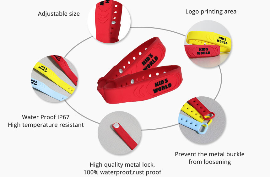 Waterproof RFID Bracelet For Kids Details