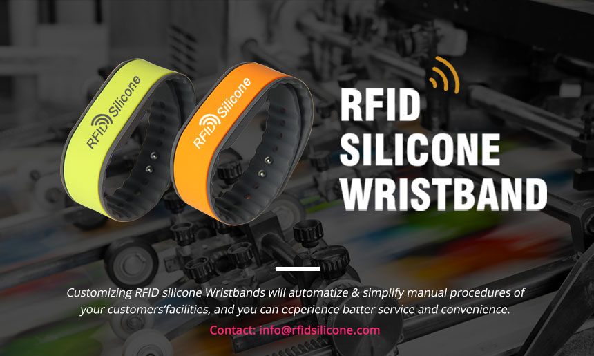 Silicone NFC Festival Wristband For Water Park