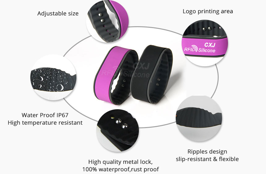 RS-AW012 Silicone UHF RFID Wristband Details