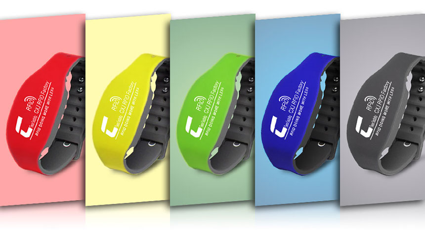 RS-AW047 Long Range RFID Wristband UHF Silicone Bracelet color style
