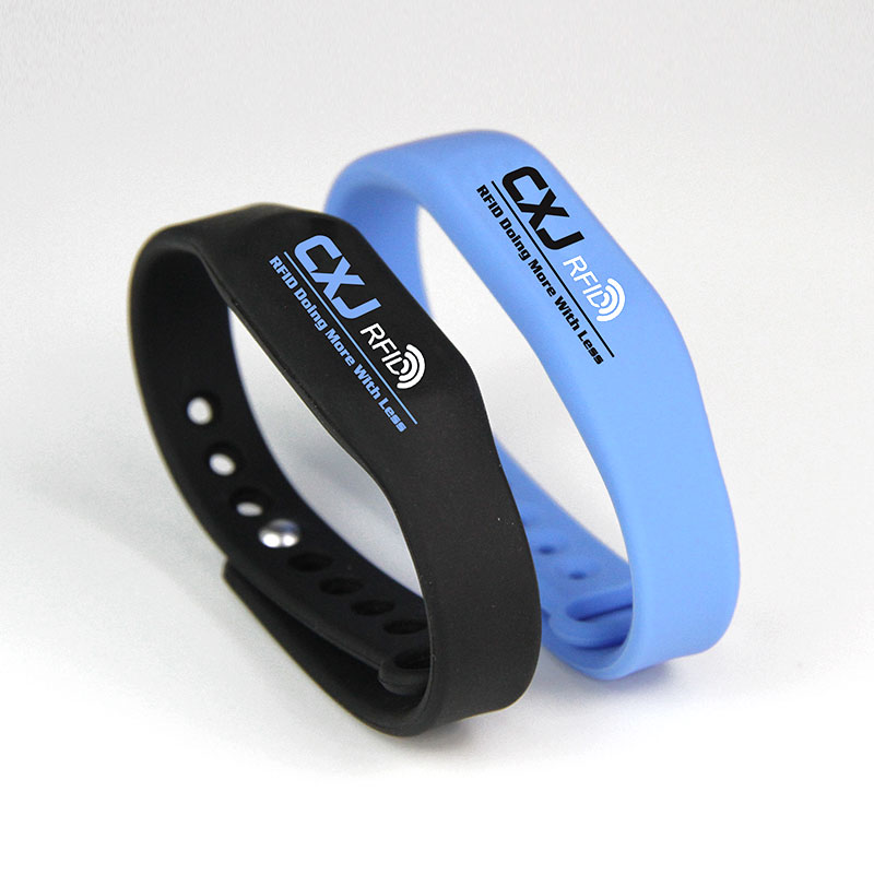 Waterproof RFID Wristband Silicone Adjustable Bracelet With Chip