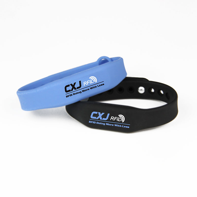 Waterproof RFID Wristband Silicone Adjustable Bracelet With Chip