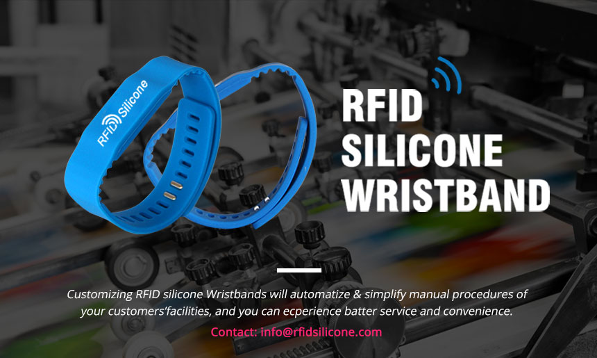 Custom 13.56MHz RFID Silicone Bracelets for GYM RS-AW021