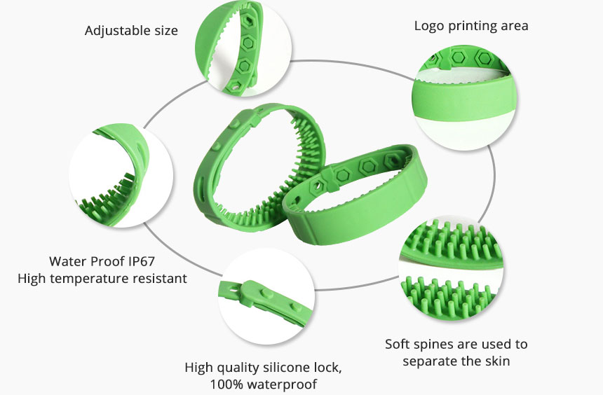 UHF RFID Rubber Wristbands RS-AW049 Details