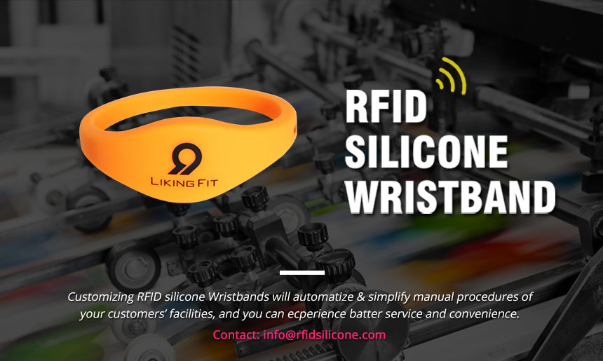 Customized Logo Printing RFID 125 KHz Silicone Wristband RS-CW009