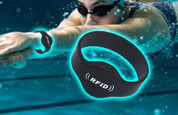 Closed silicone RFID wristbands waterproof RS-CW002