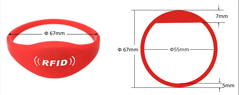 Custom Size Closed Style Wristbands For Sale