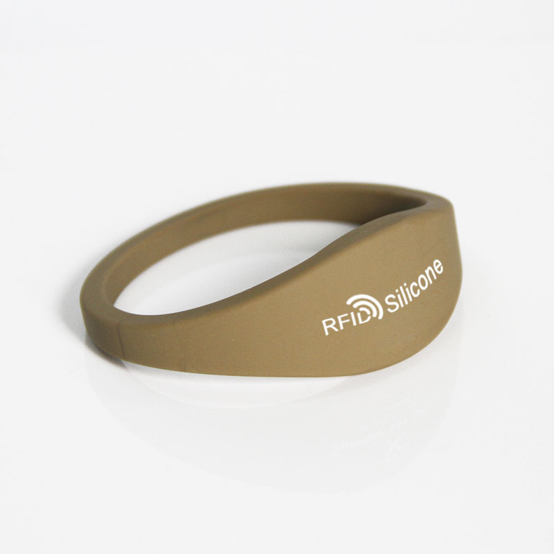 Closed Type Smooth Surface RFID Silicone Wristband Bracelet