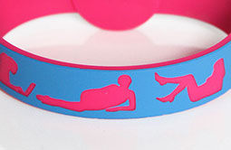 Debossed Logo RFID Festival Wristbands RS-CW026