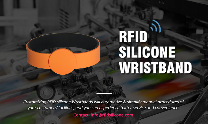 Silicone RFID Chip Bracelet RS-CW027 with Diameter 60mm