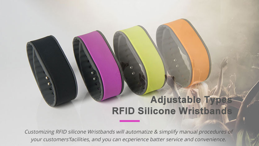 HF/UHF Silicone RFID Bracelet RS-AW012