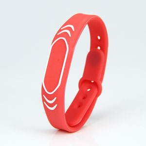 Plug-in locking RFID Sport Silicone Wristbands HF RFID Bracelet 