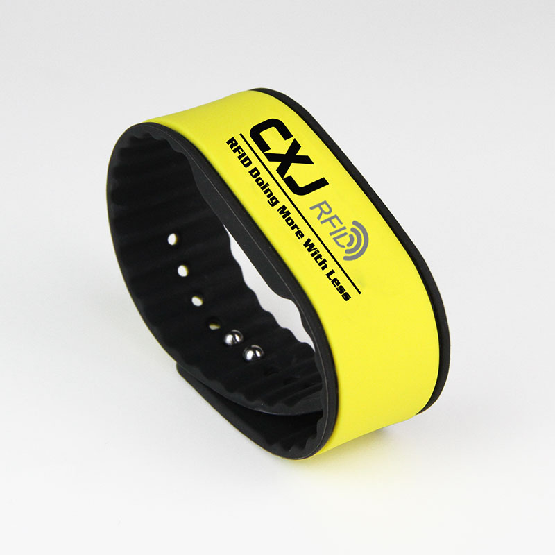 Passive RFID Silicone Wristband Scannable Cashless NFC Bracelets