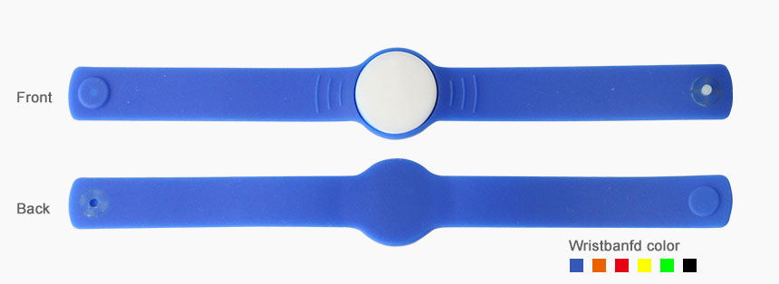 RS-AW056 Silicone Buckle RFID Wristbands For Hotels Size