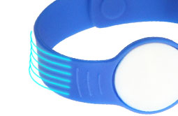 Soft RS-AW056 Silicone Buckle RFID Wristbands For Hotels