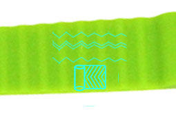 Non-slip Wave Silicone Long Range RFID Bracelet RS-AW017