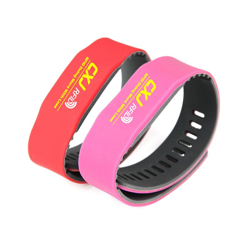 CXJ Silicone Wristbands UHF/HF/LF Tag RFID Bracelets For Events