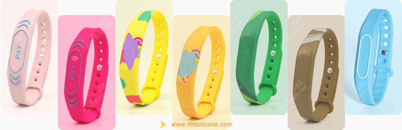 Silicone nfc bands for mobile phone access control