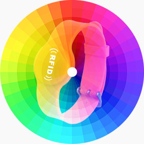 Colorful RFID wristband