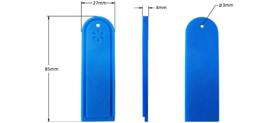 UHF Silicone RFID Laundry Tag  RS-RLT002 Size