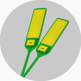 Green UHF Plastic Zip Ties RFID Tags