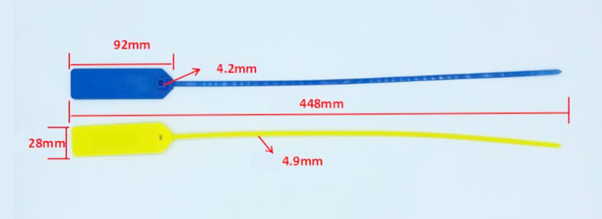 Long Range UHF Tags Zip Tie Cable Management Tag Size