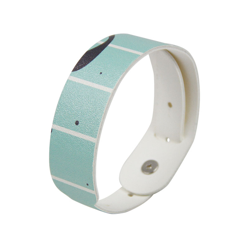 Customized MIFARE Classic® 1K PU Leather Printed Wristbands