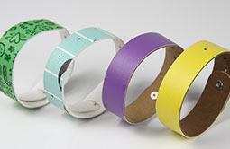 Fashionable RFID NFC leather bracelet