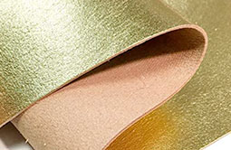 Gold leather material for RFID wristbands