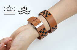 Wearable Watch Style RFID Men's Brown Leather Bracelet RS-LW008