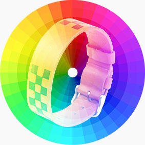 Design Color of Watch Style RFID Men's Brown Leather Bracelet
