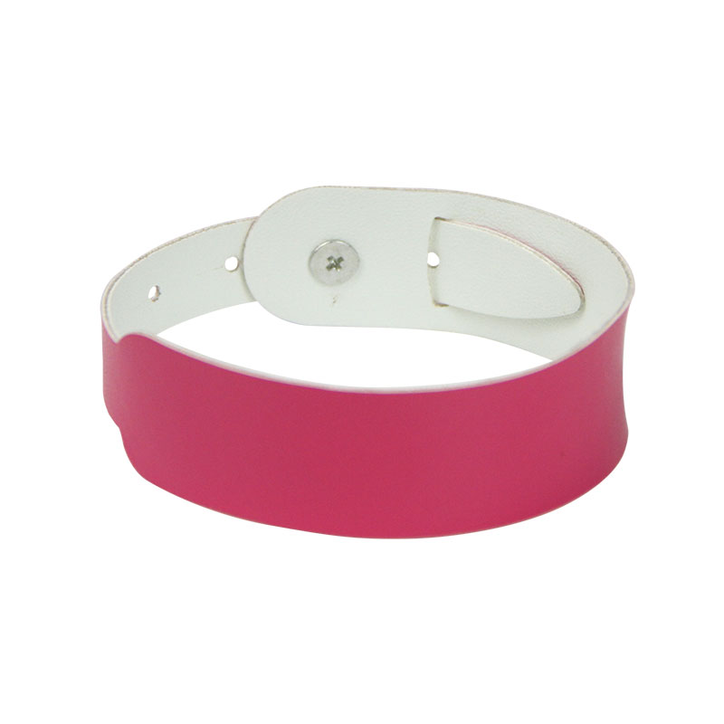 Cheap Leather Bracelets Personalized NFC Wristbands For Events