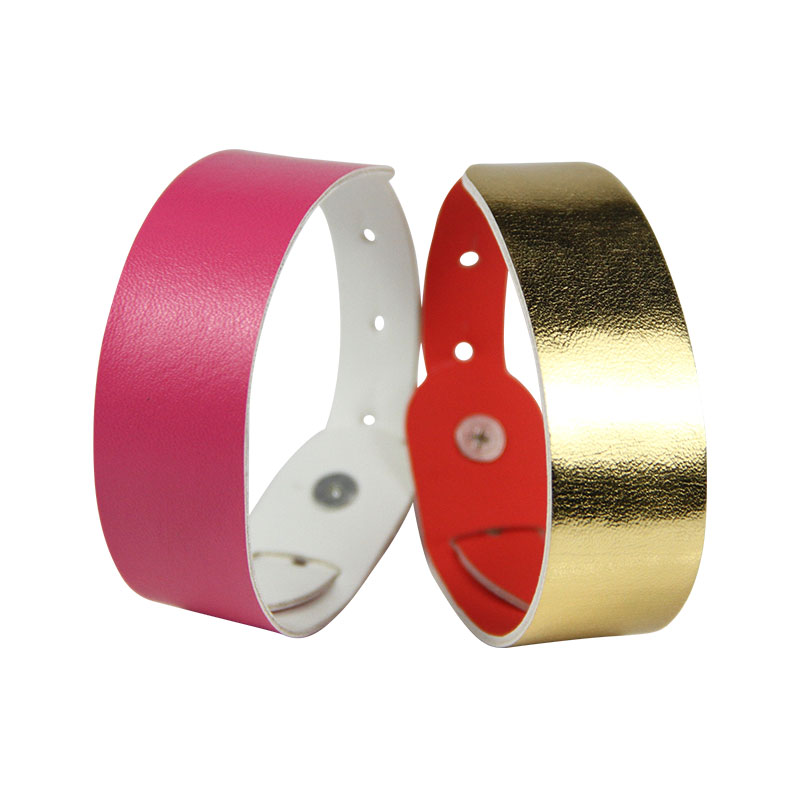 Cheap Leather Bracelets Personalized NFC Wristbands For Events