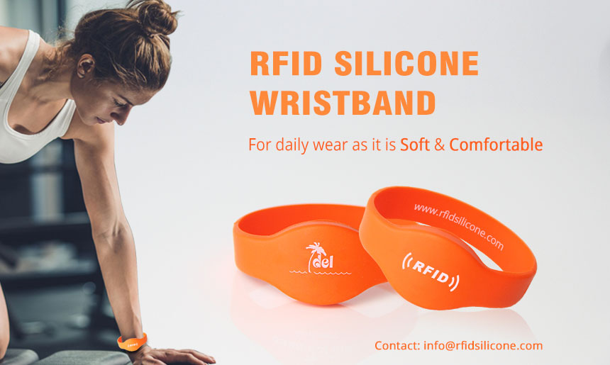 RFID silicone bracelets for GYM