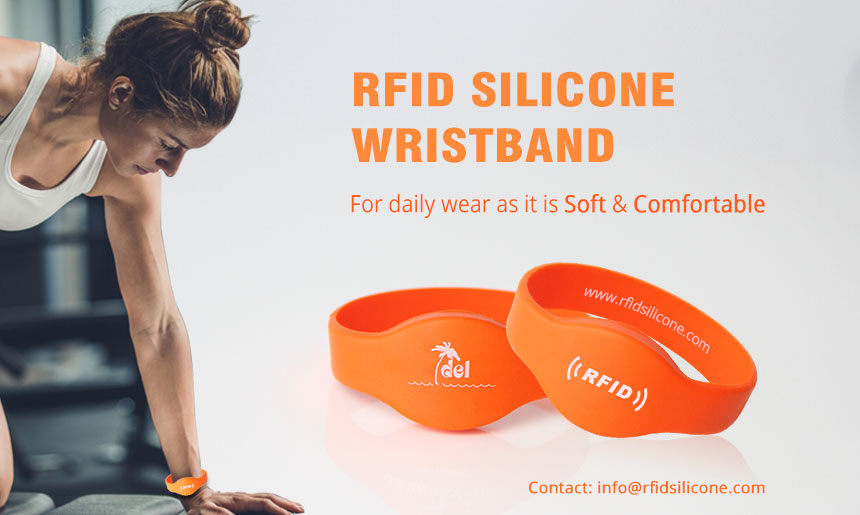 Custom Oval Head LF125KHz Silicone BraceletRS-CW001 from CXJ RFID Wristbands Manufacturers