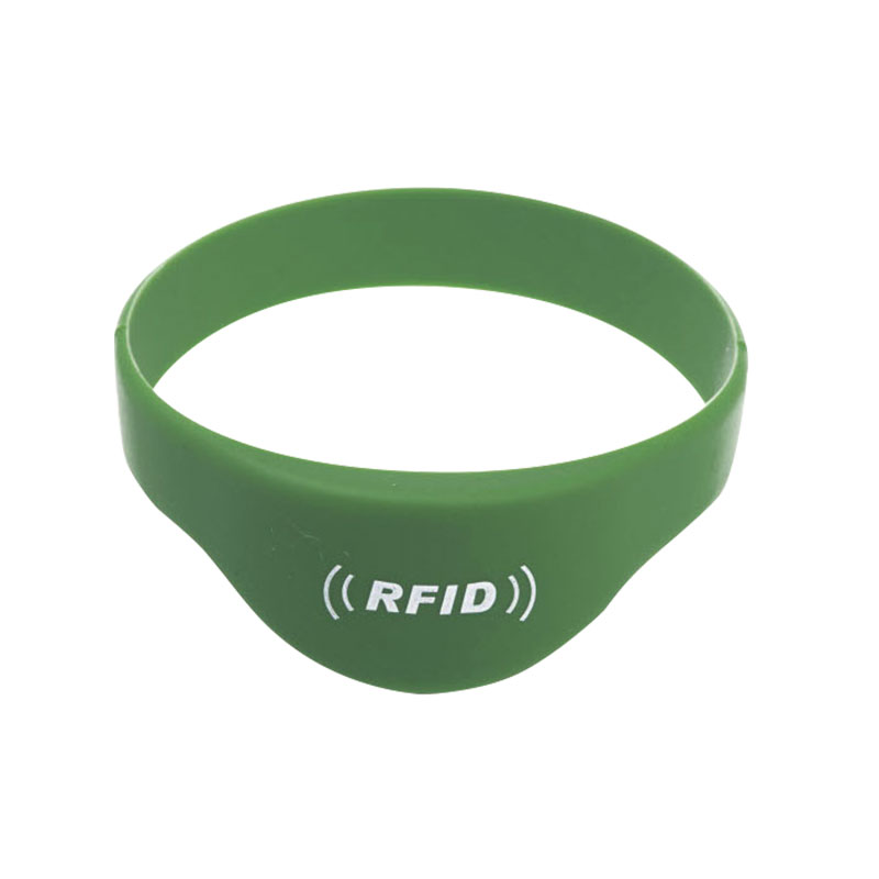 Flexible 13.56MHz RFID Silicone Tag MIFARE Bracelet For Events