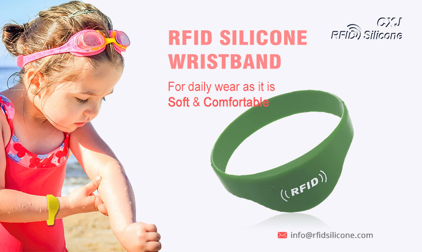 Custom RFID Silicone Tags MIFARE Bracelet RS-CW006