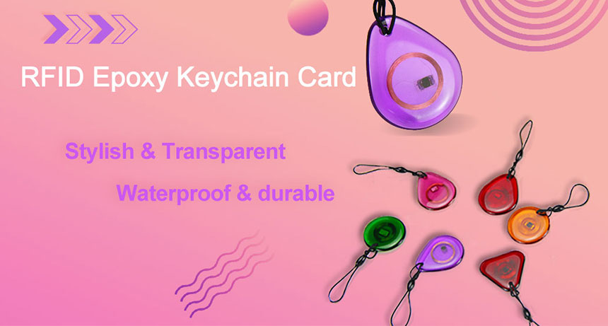 Custom RFID epoxy key chains card supplier