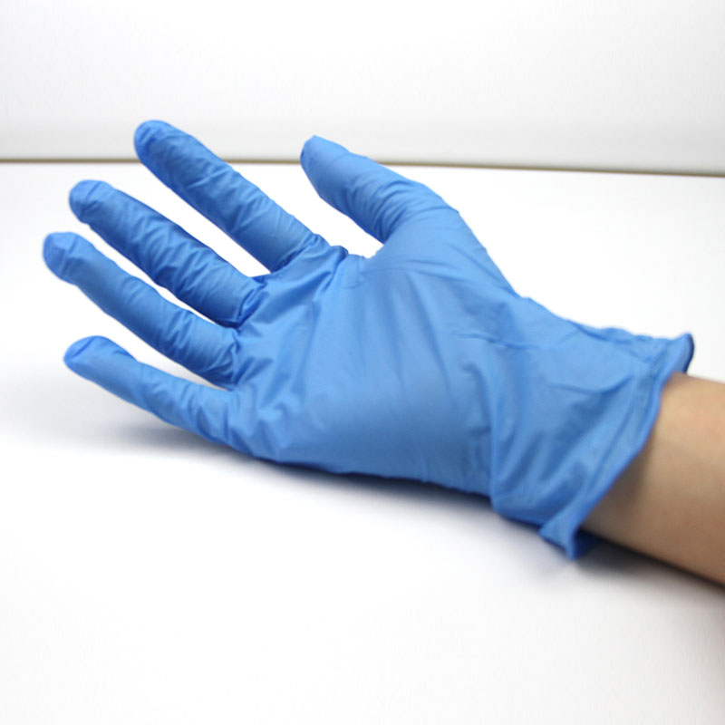 Wholesale Medical Blue Nitrile Exam Gloves Latex Free/Powder Free